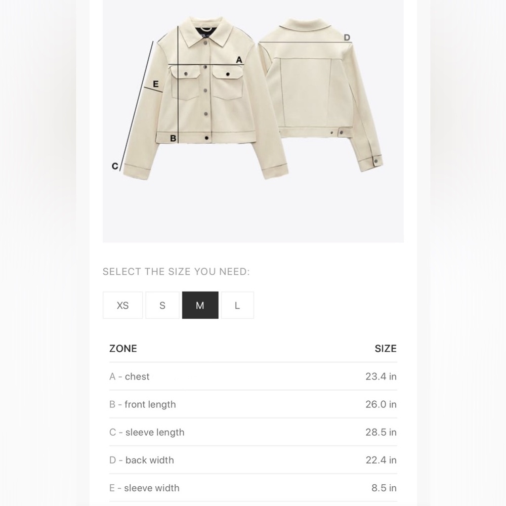 ZARA Shearling jacket -ZWcollection - Picture 11 of 15
